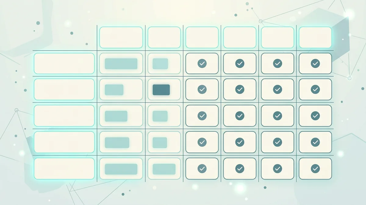 Miniatura artykułu o metrykach polisy, 1200 x 675 px, tabela porównawcza modułów ochrony